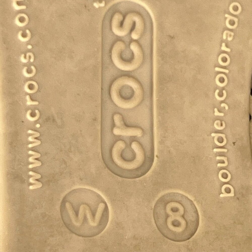 Crocs Womens Multicolor Cap Toe Leopard Print  Size 8 Slip On Flat Shoes - Picture 9 of 9